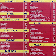 Sai Krupa Vadapav menu 1