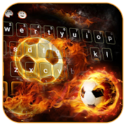 Fire Football Kick Keypad Theme  Icon