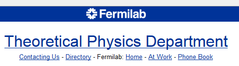 fermilab theory