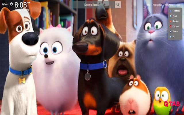 THE SECRET LIFE OF PETS 2 Wallpapers HD Theme