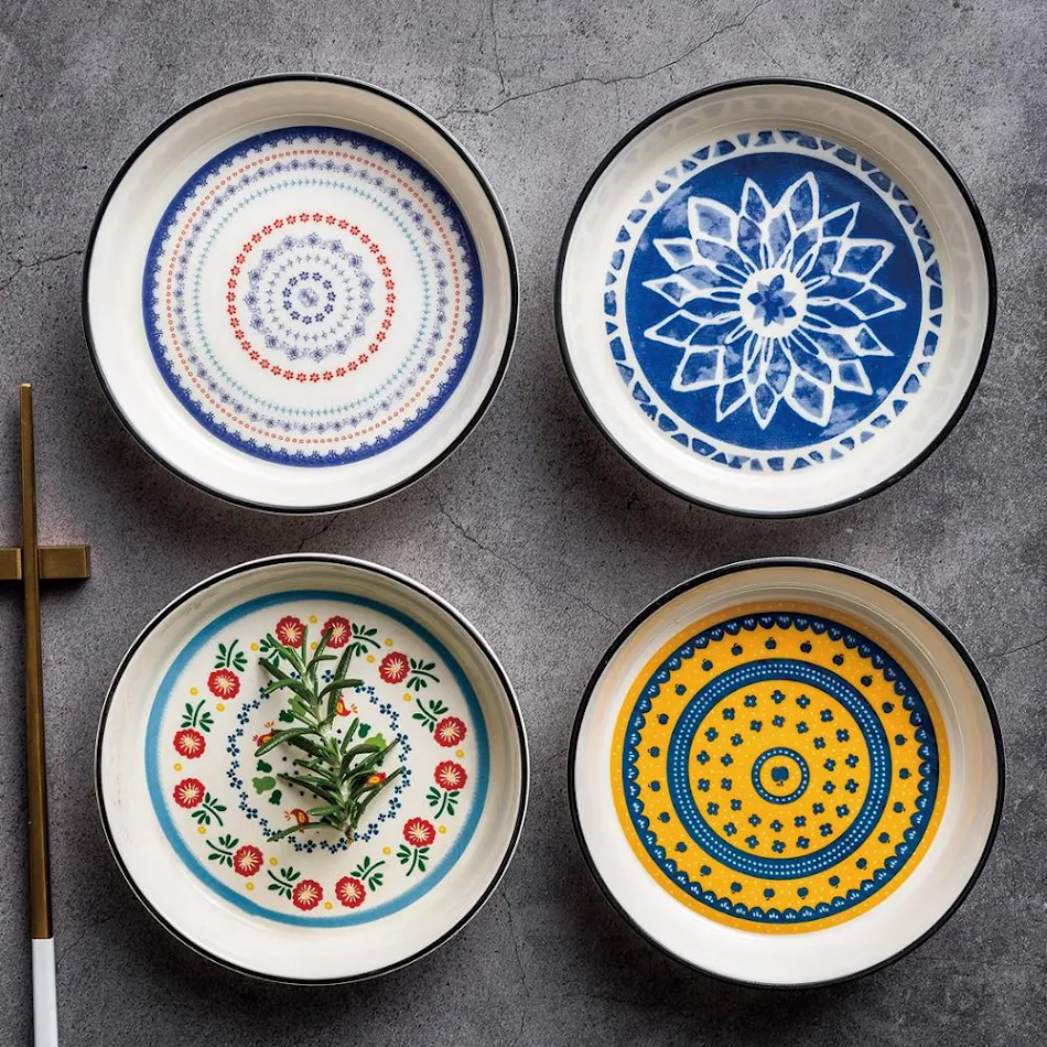 Creatief New Bone China Ronde Tafelgerei Duurzaam en Stijlvol Ideaal voor Dagelijks Gebruik en Speciale Gelegenheden Modern Design