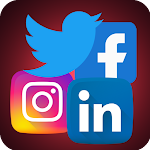 Cover Image of Download Social All - Facebook Twitter Instagram LinkedIn 1.0.8 APK