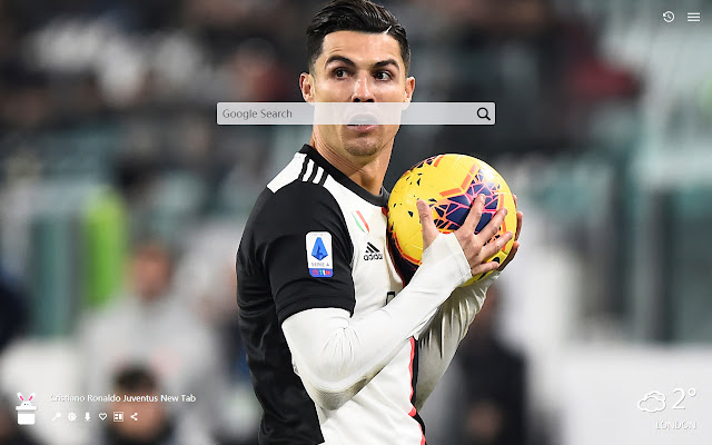 Cristiano Ronaldo Juventus New Tab, Wallpaper