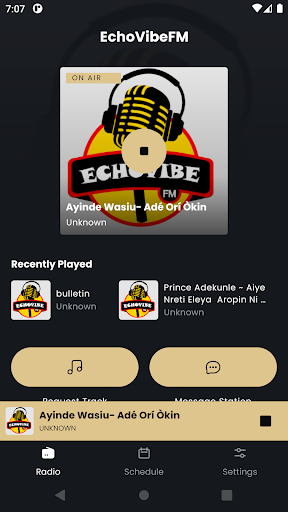 Screenshot EchoVibeFM