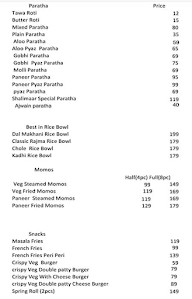 Chawla Veg Junction menu 1