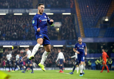 ? Carabao Cup : Chelsea et un grand Eden Hazard éliminent Tottenham aux tirs au but et se hissent en finale