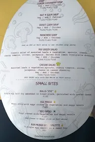 Egg Bistro menu 1