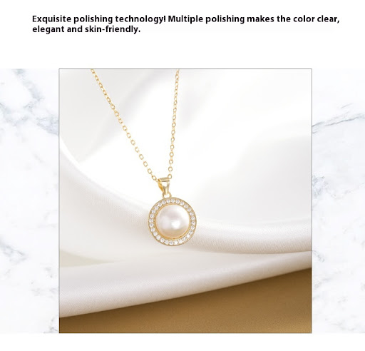 Title 5, S925 Silver Natural Freshwater Pearl Necklace, ...