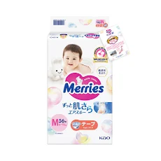 Bỉm Merries dán M 56 new