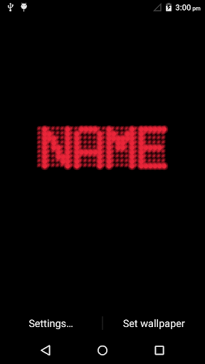 LED My Name Neon Live Wallpaper