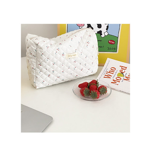 Title 20, New Ins Cream Cute Gentle Cosmetic Bag Large Ca...