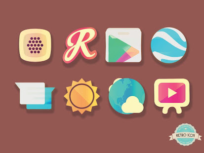 RETRO - ICON Pack Vintage Theme 2019 fullhd(圖8)-速報App