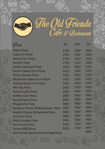 The old friends cafe menu 