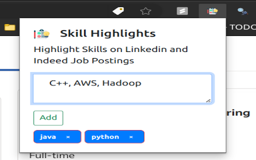 Skills Highlighter For Linkedin And Indeed