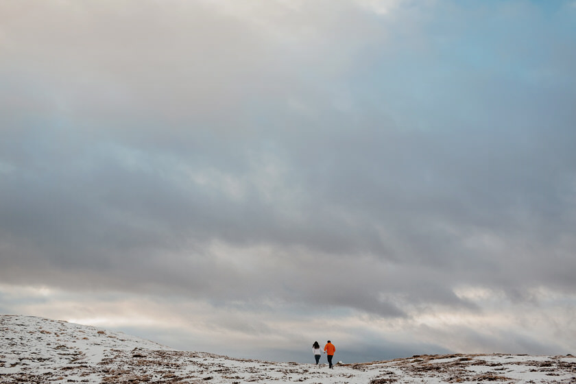 Preboda en la nieve