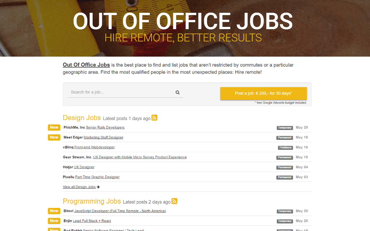 Out Of Office Jobs Preview image 0