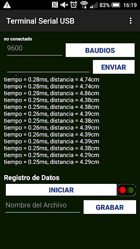 Terminal Serial USB Datalogger