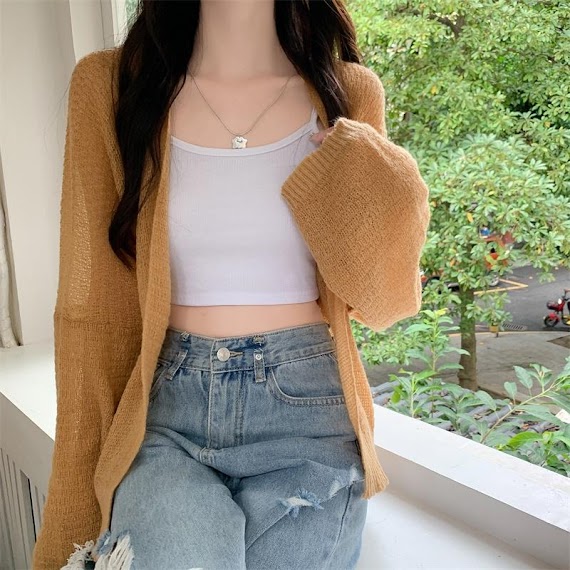 Áo Khoác Cardigan Len Hàng Chuẩn 127Gr Jussy Fashion Phong Cách Áo Len Ulzzang Cho Nữ Hàng Đẹp Nhiều Màu Hot