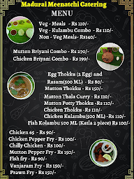 Madurai Meenatchi Catering menu 1