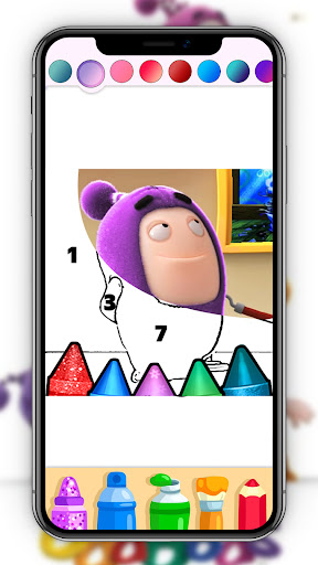 Oddbods Coloring Game Page