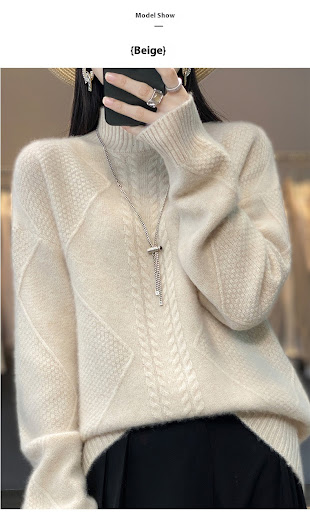 Title 9, Autumn And Winter New Thickened Half-high Colla...