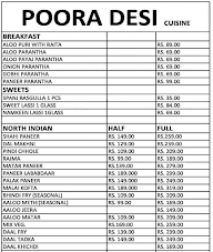 Poora Desi Cuisine menu 3