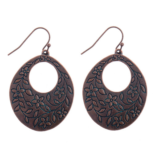 Title 3, Owl Earrings Vintage Red Alloy Bohemian Style. ...