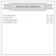 Shayeri's Cakestacy menu 1