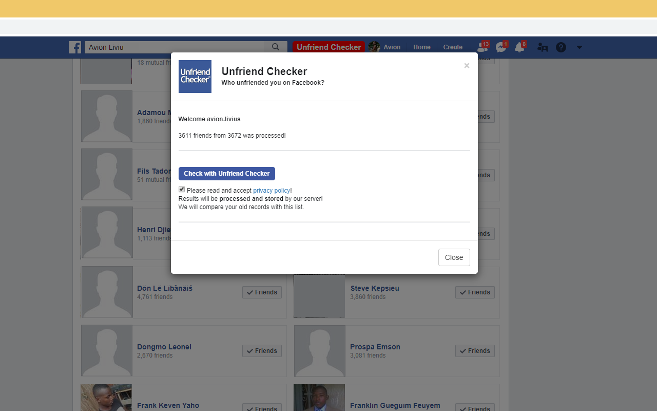 Unfriend Checker Preview image 1