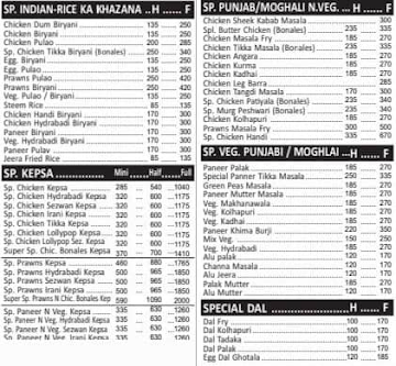 Colombo Fast Food menu 