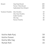 The Great Tandoor Factory menu 3