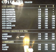 Costa Coffee menu 3