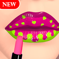 Lip Art 3D Coloring Art Lip Lipo