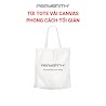 [Not For Sale] Túi Tote Vải Canvas Phong Cách Tối Giản Perysmith