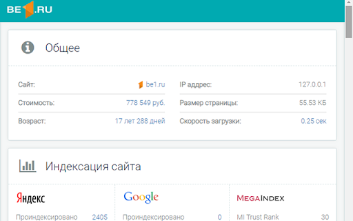 SEO-анализ сайта от Be1.ru