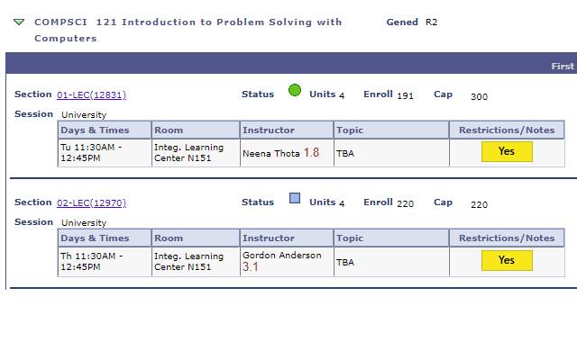 UMass Professor Ratings Preview image 0