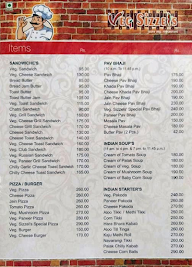 Veg Sizzel's menu 1