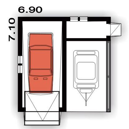 BR-056 - Rzut garażu