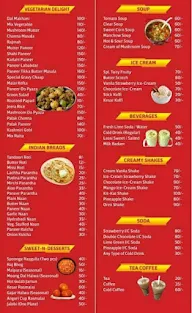 R.K. Sweets menu 1