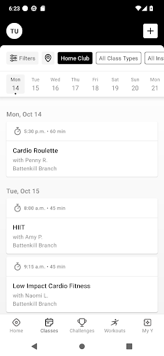 Screenshot Saratoga Regional YMCA