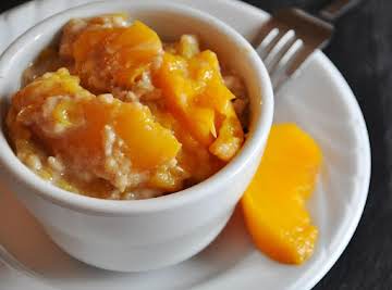 peach cobbler