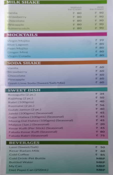 Aliest Deliest Cafe menu 