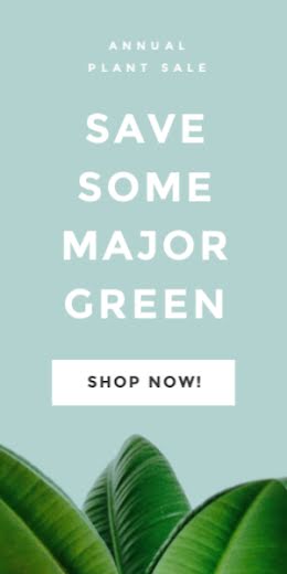 Save Some Greeen - Half Page Ad item