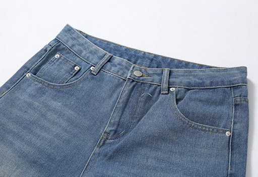 Title 11, Mens Fashion Personality Retro Washed Jeans Co...