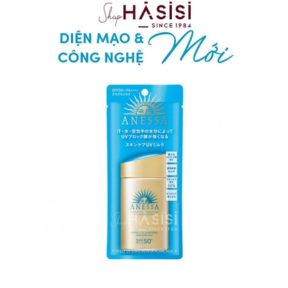 Sữa Chống Nắng Anessa Perfect Uv Sunscreen Skincare Milk Spf50+/Pa++++ 60Ml