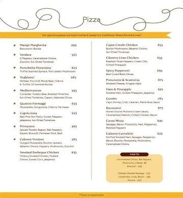 Cafe Mangii menu 