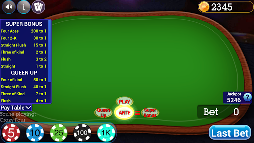 Screenshot Crazy Four Poker