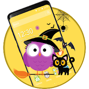 Cute Halloween Owl Theme  Icon