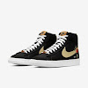 blazer mid '77 black / white / black / solar flare