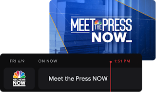 Tarjeta de Meet the Press NOW